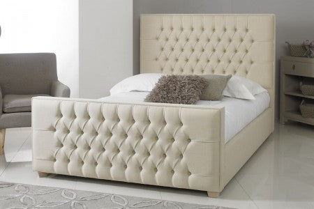 Colchester Chesterfield Upholstered Fabric Bed – British Bed Store